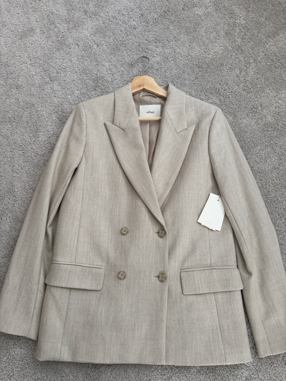 Aritzia Double-Breasted Blazer